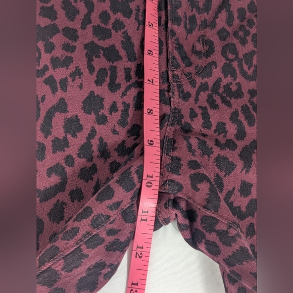 Social Standard Sanctuary Mid Rise Ankle Skinny Leopard Print Pants Size 12 - Picture 9 of 12